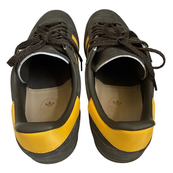 ADIDAS BUSENITZ VINTAGE SHADOW OLIVE BOLD GOLD SNEAKERS SHOES GUM5 SIZE 10.5 NEW - Picture 4 of 12